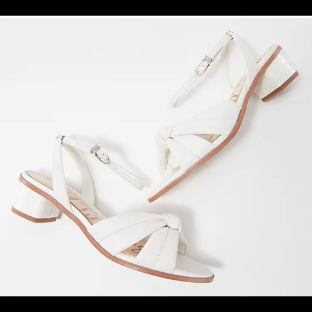 Brand new Sam Edelman Ingrid butter nappa leather white sandal size 8